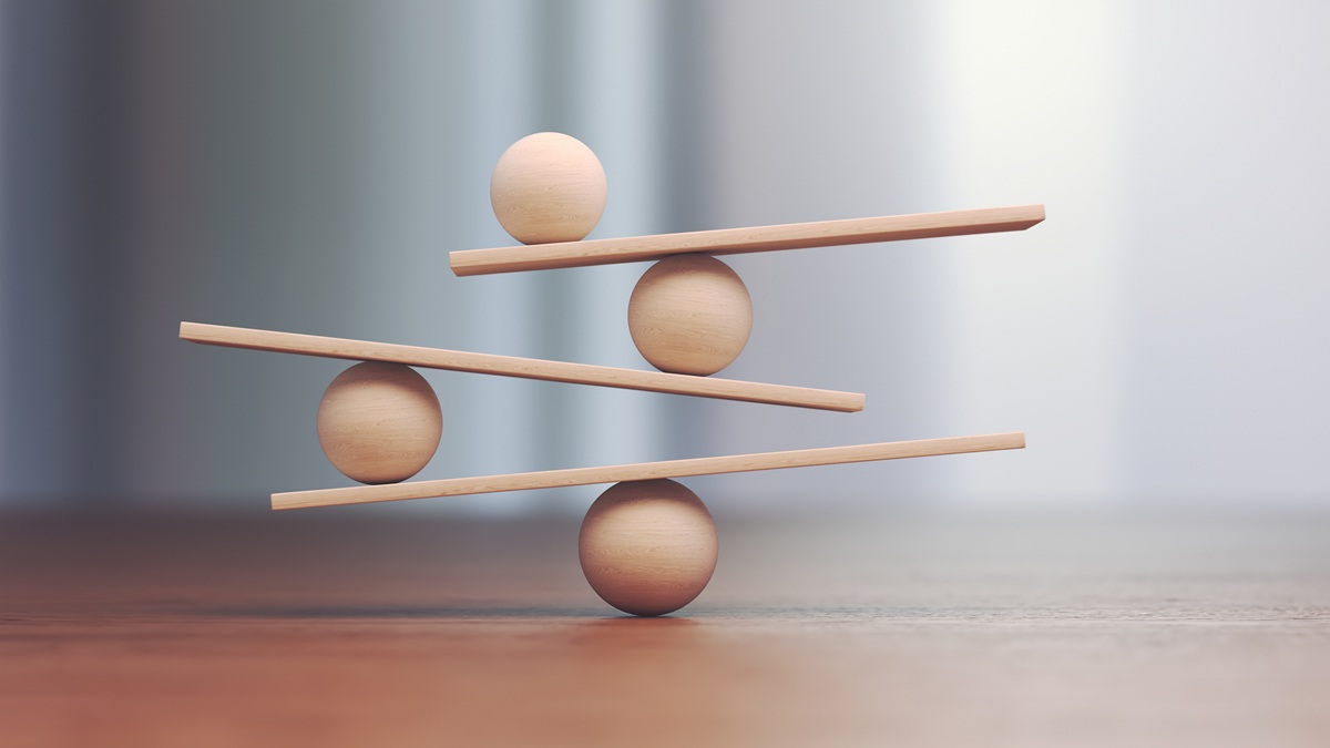 Balance bois boule